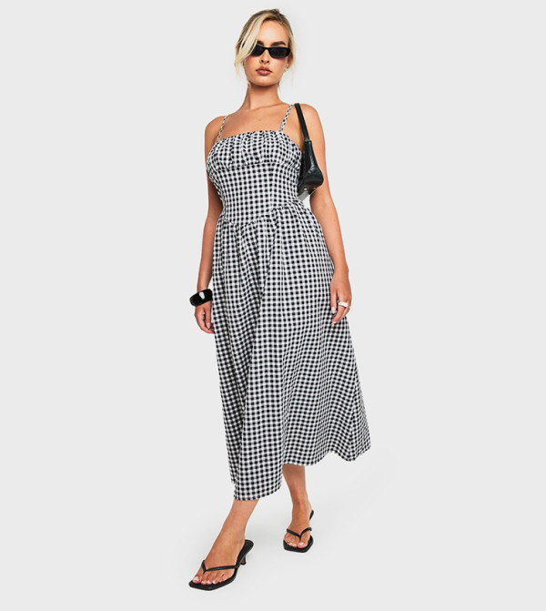 فستان ميداكسي كاروهات