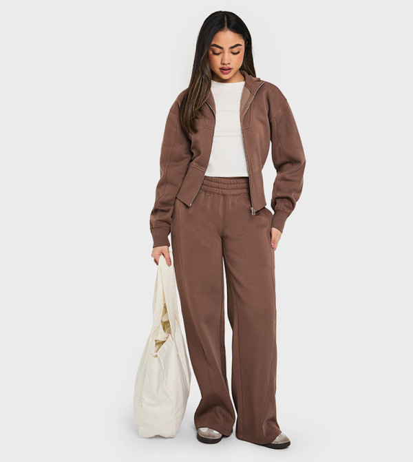 Seam Detail Straight Fit Sweatpants