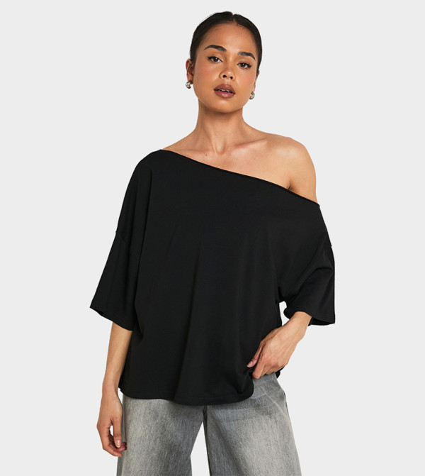 Off Shoulder Oversized Top