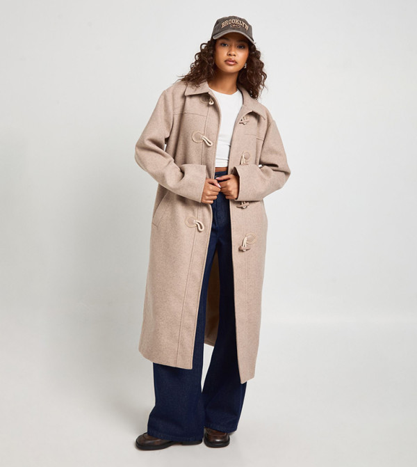 Buy Dorothy Perkins Longline Double Breasted Belted Trench Coat In