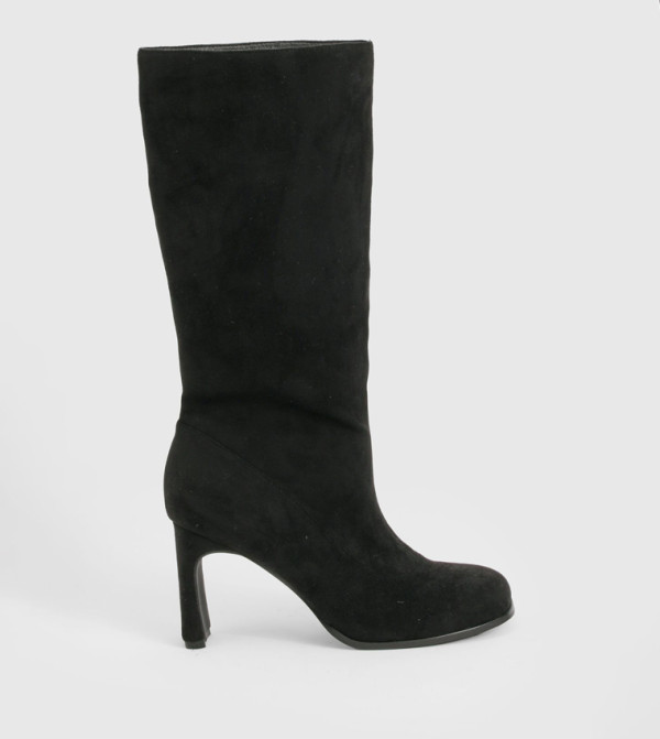 Square Toe Knee High Boots