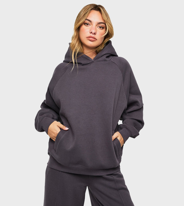 Raglan Seam Oversized Hoodie