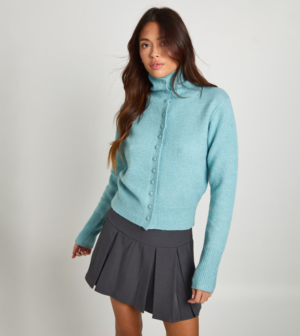 Super Soft Brushed Knit Button Cardigan