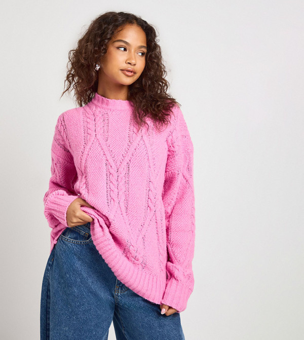 Super Soft Cable Knit Knitted Jumper