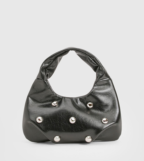 Studded Detail Hobo Bag