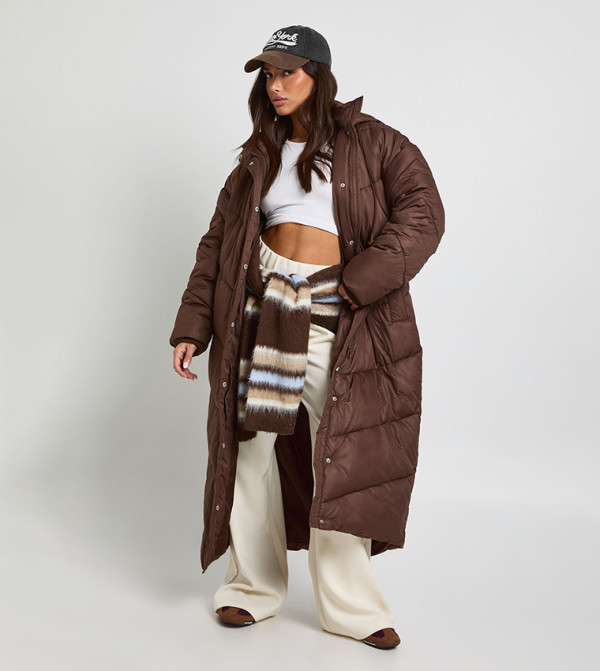 Petite Hooded Puffer Coat