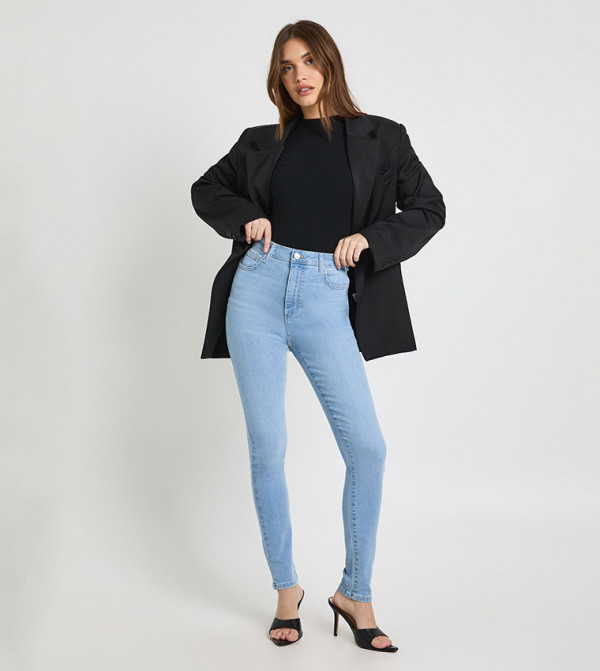 High Waist Booty Lifting Skinny Fit Jeans