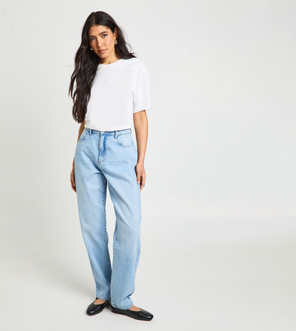 Tall High Waist Mom Fit Jeans