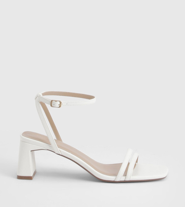 Wide Fit Strappy 2 Part Heel Sandals
