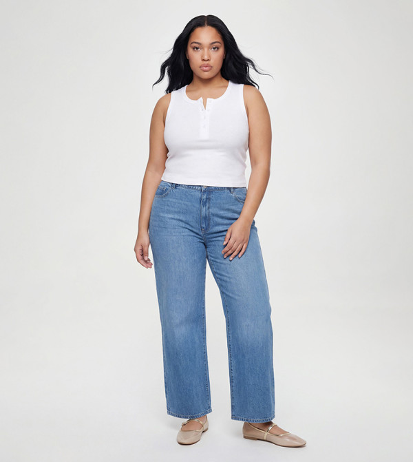 Curve High Waist Boyfriend Fit Jeans