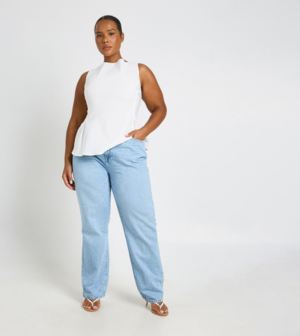 Curve High Waist Mom Fit Jeans