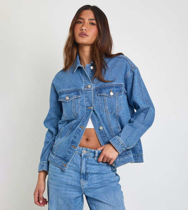 Washed Oversized Denim Jacket