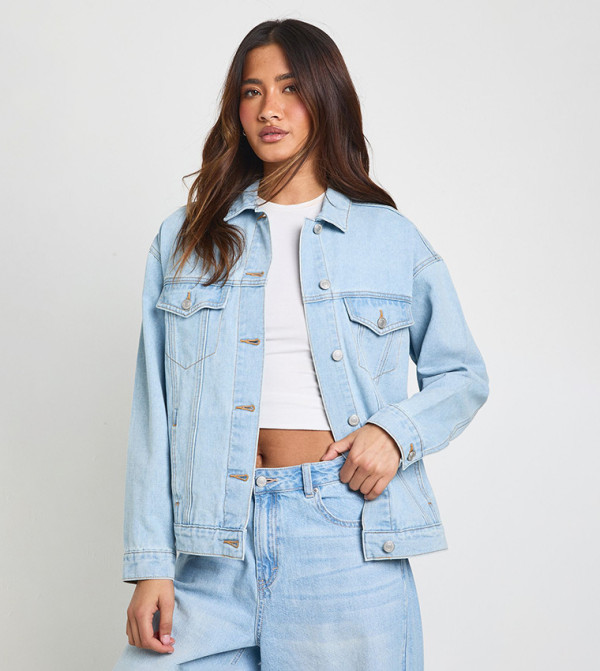 Washed Oversized Denim Jacket