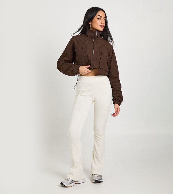 Ribbed Flared Leggings