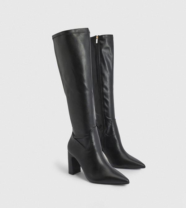 Wide Fit Knee High Stretch Boots