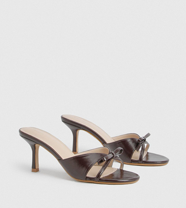 Bow Detail Heeled Sandals