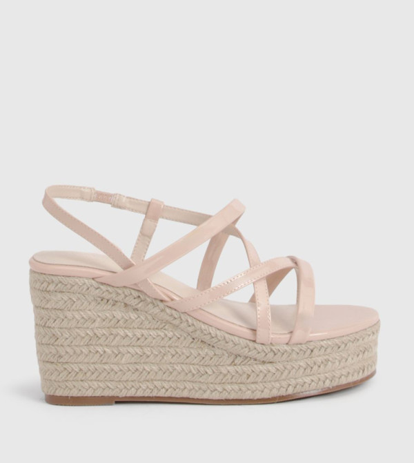 Strappy Open Toe Wedge Sandals