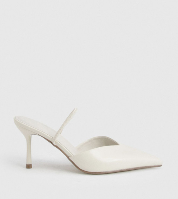 Wide Fit Slingback Mule Pumps