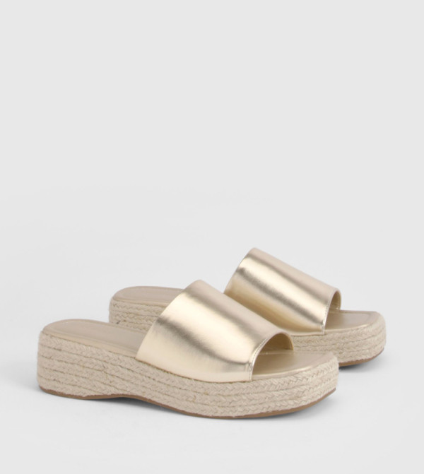 Espadrille Mule Wedges