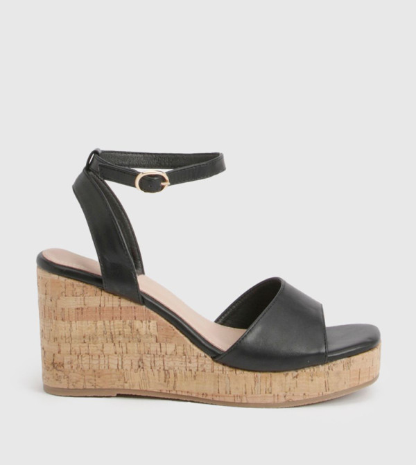 2 Part Cork Wedge Sandals