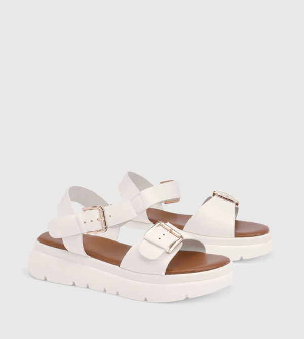 Flatform Buckle Sandals