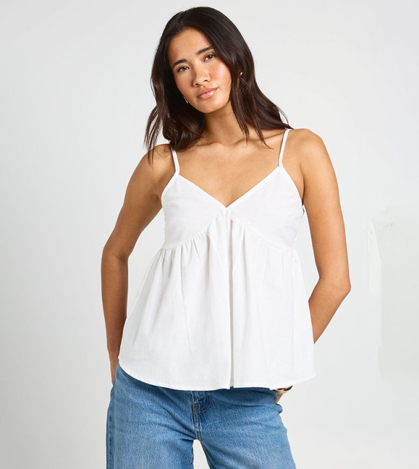 Linen Look Cami Top