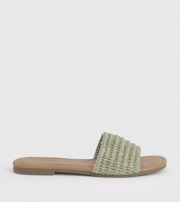 Crochet Open Toe Flat Sandals