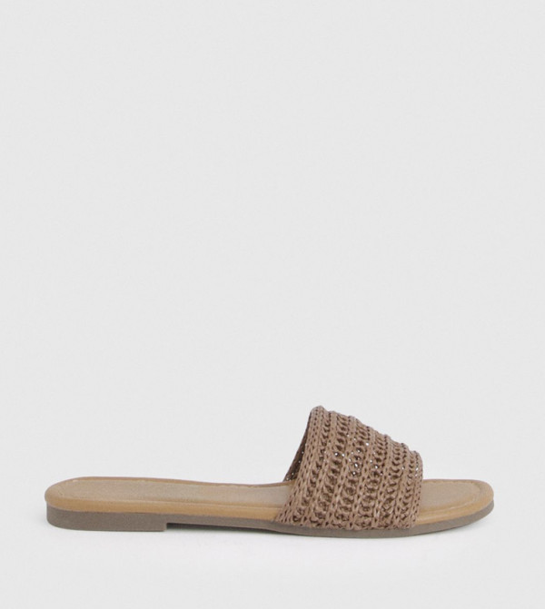 Crochet Open Toe Flat Sandals