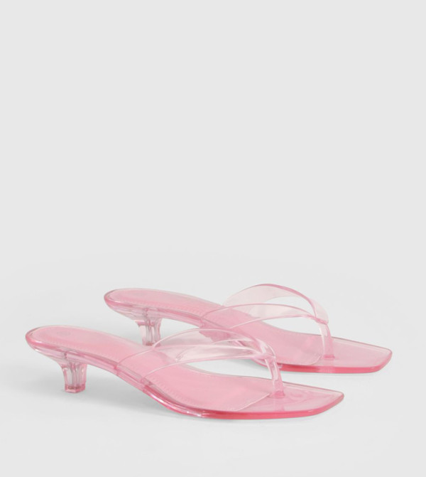 Jelly Toe Post Heeled Sandals