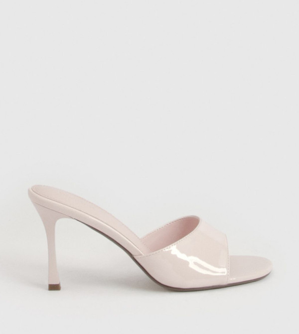 Round Toe Stiletto Heel Sandals