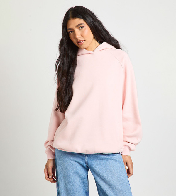Tall Raglan Seam Oversized Hoodie