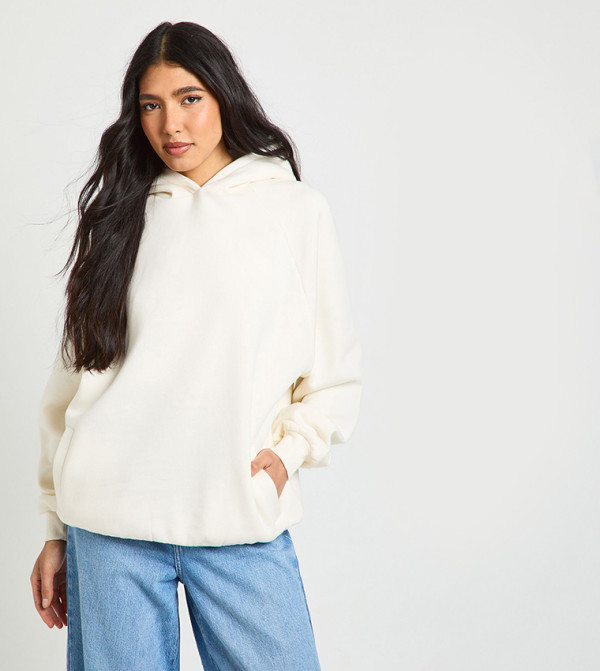 Tall Raglan Seam Oversized Hoodie