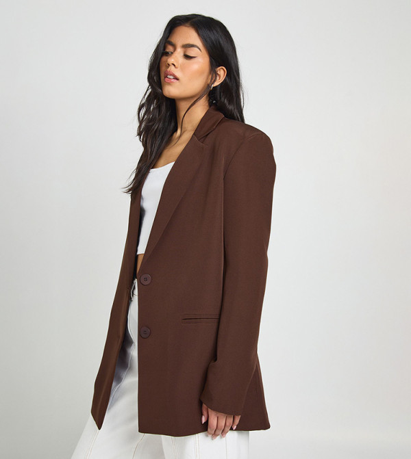 Long Sleeves Oversized Tailored Blazer