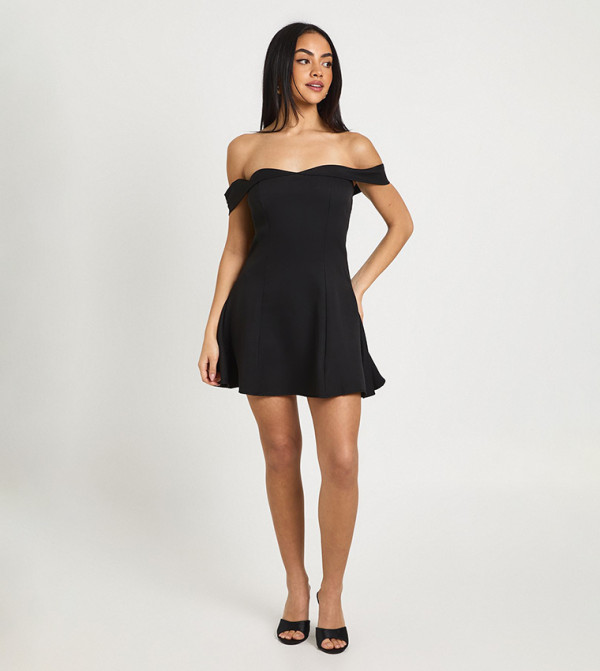Bardot Structured Mini Dress