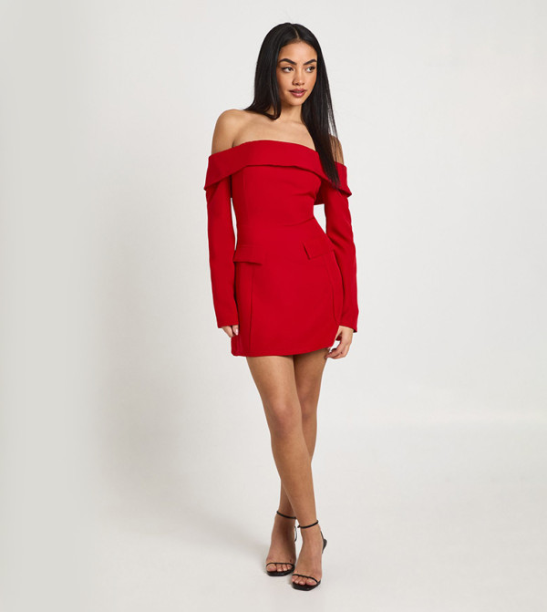 Bardot Structured Mini Dress