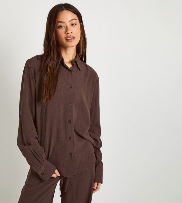 Tall Premium Linen Oversized Shirt