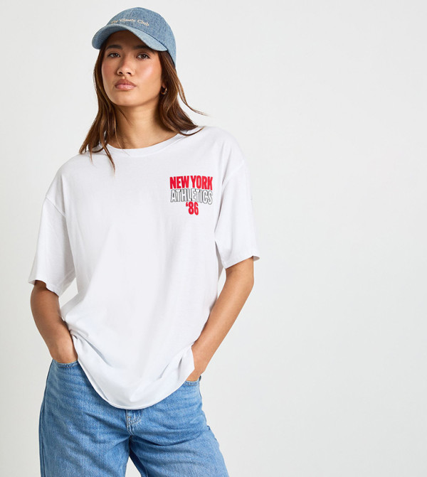 New York Athletics 86 Graphic Oversized T-Shirt