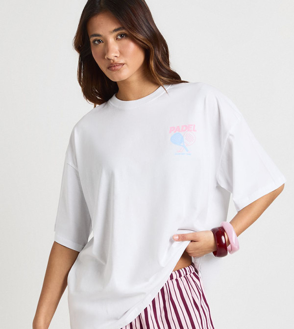 Padel Front and Back Printed T-Shirt