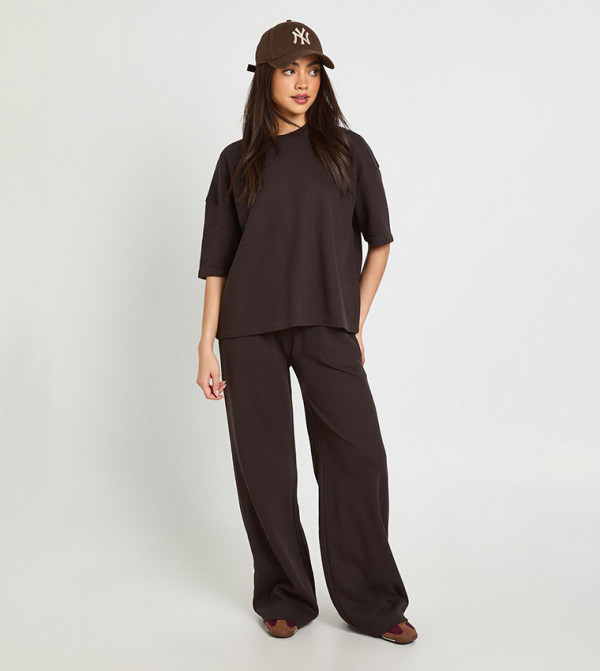 Waffle Straight Fit Trousers