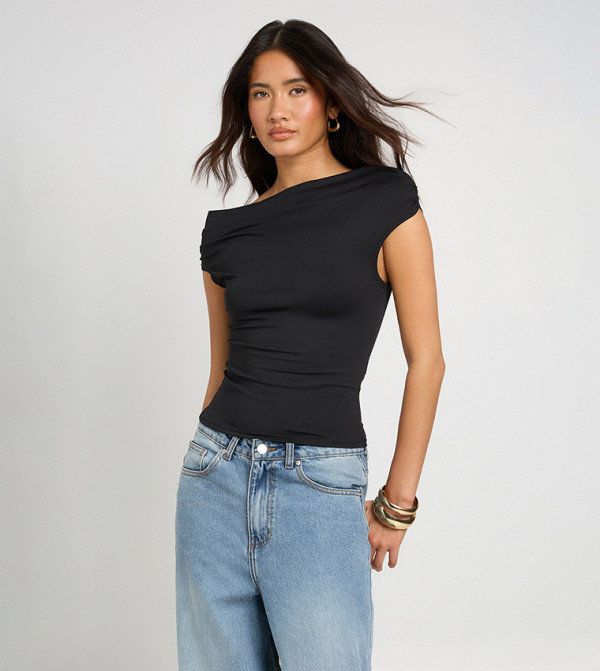 Solid Sleeveless Crop Top