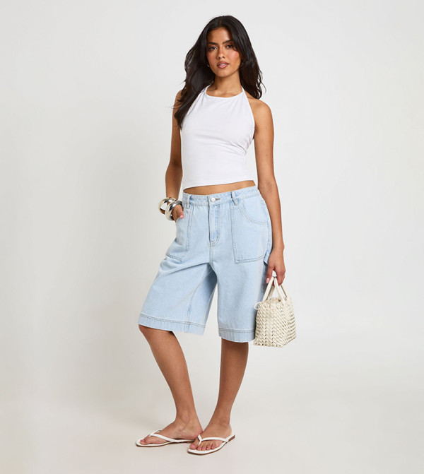 Tie Back Halterneck Vest