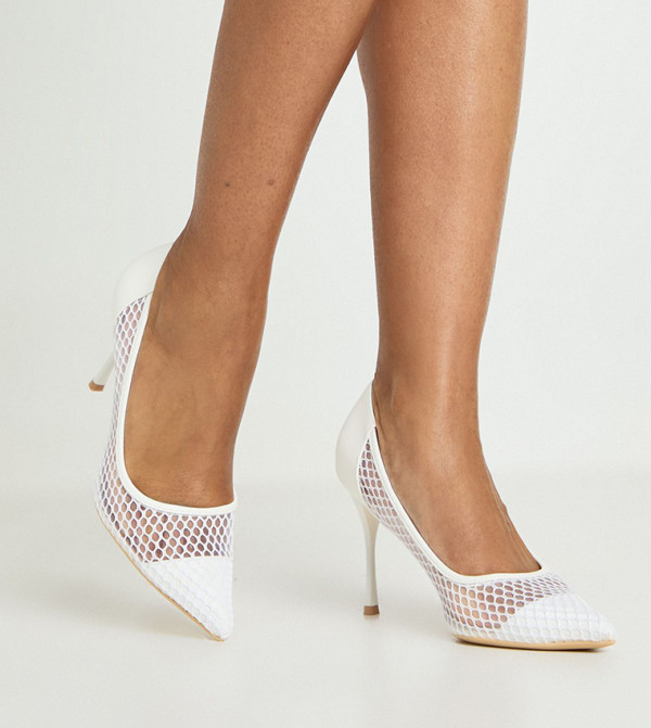 Mesh Stiletto Pumps