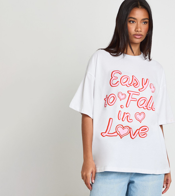 Easy To Fall In Love Printed T-Shirt