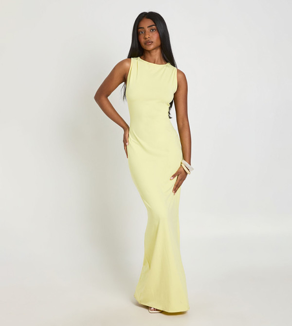 Slash Neck Super Soft Maxi Dress