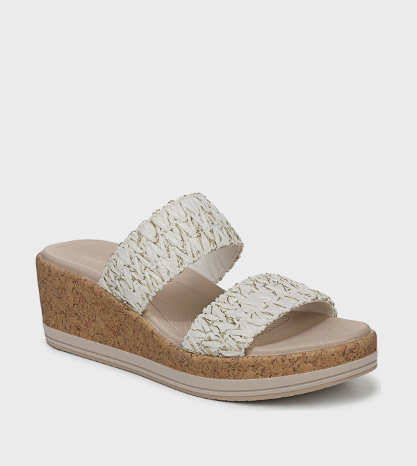 صندل ويدج نارسورتس بخامة منقوشة ومقدمة مفتوحة