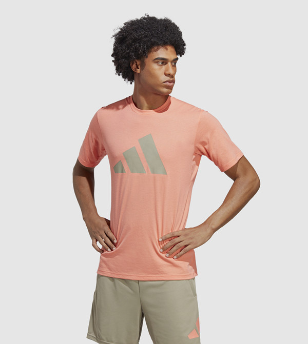 Logo Detail Crew Neck Athleisure T-Shirt