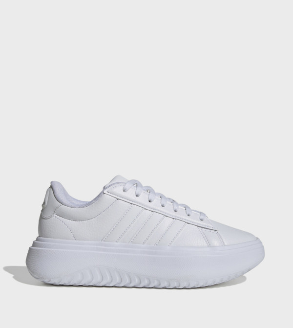 GRAND COURT Stripe Detail Platform Sneakers