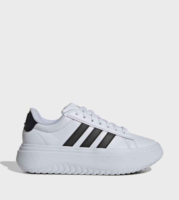 GRAND COURT Stripe Detail Platform Sneakers