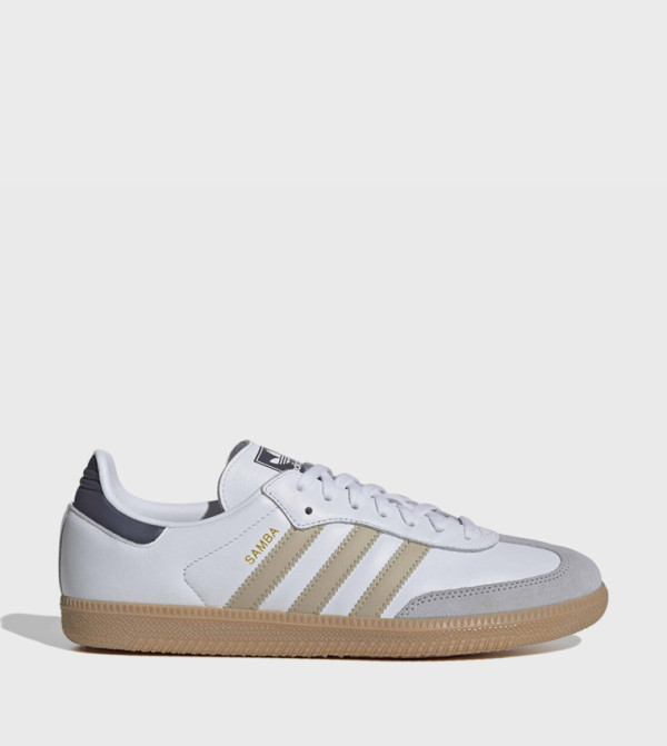 SAMBA Stripe Detail Lace-Up Sneakers