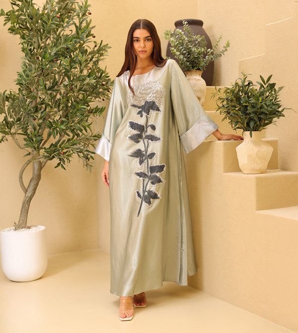 جلابية كم فلير 